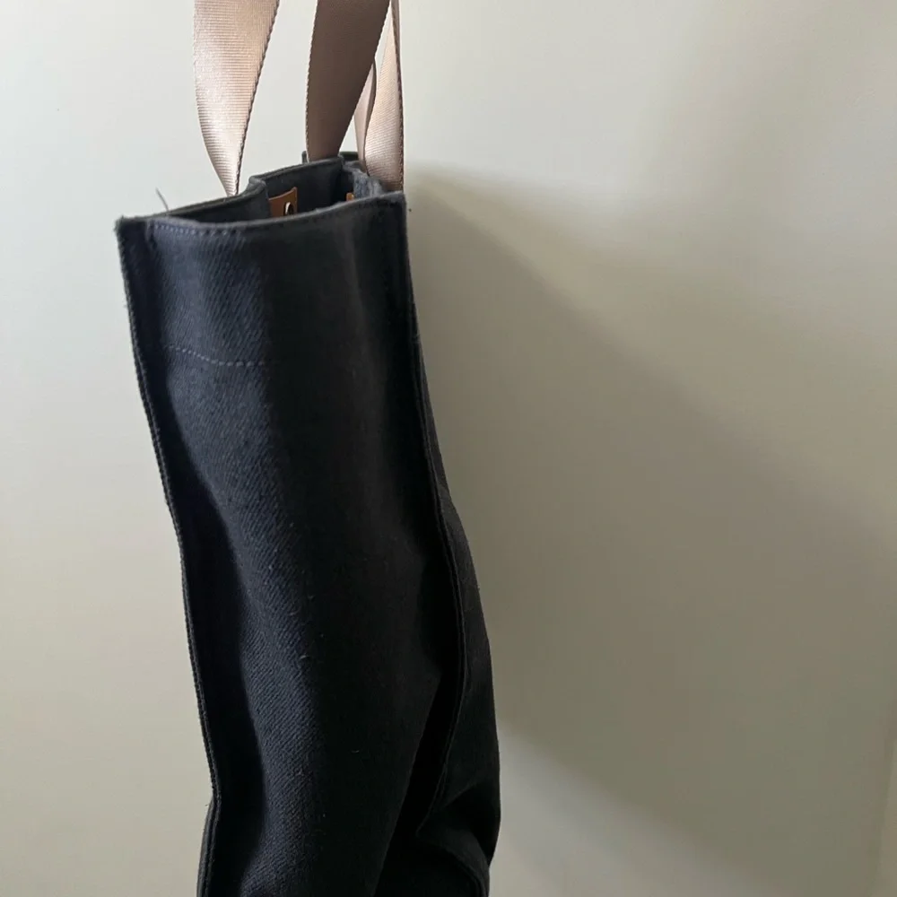 Ted Baker Navy Tote with Tan Straps
